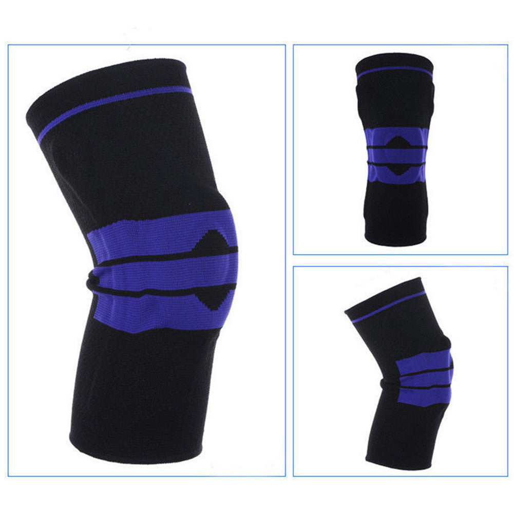 Sports High Compression Silicone Padded Knee Support Sleeve